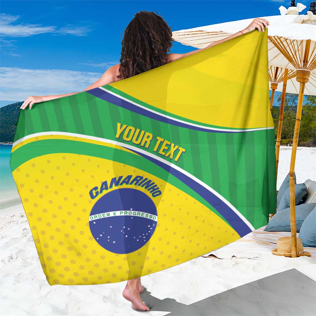 Custom Brazil Football Sarong Vamos Canarinho
