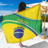 Custom Brazil Football Sarong Vamos Canarinho