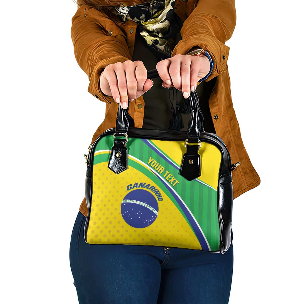 Custom Brazil Football Shoulder Handbag Vamos Canarinho