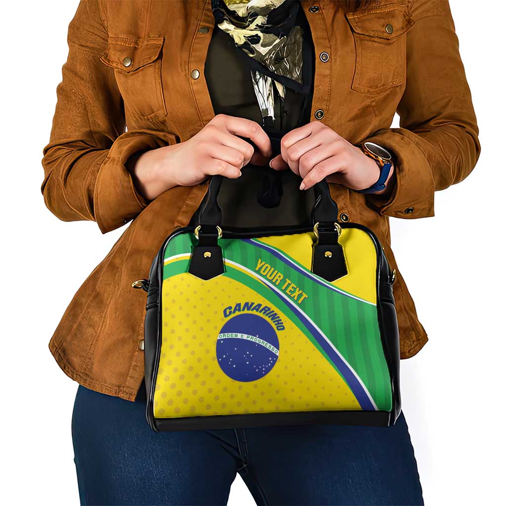 Custom Brazil Football Shoulder Handbag Vamos Canarinho