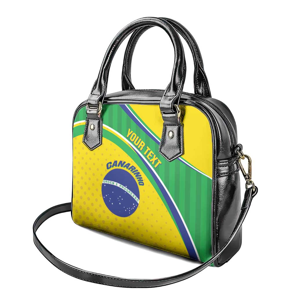 Custom Brazil Football Shoulder Handbag Vamos Canarinho