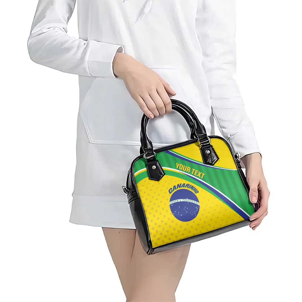 Custom Brazil Football Shoulder Handbag Vamos Canarinho