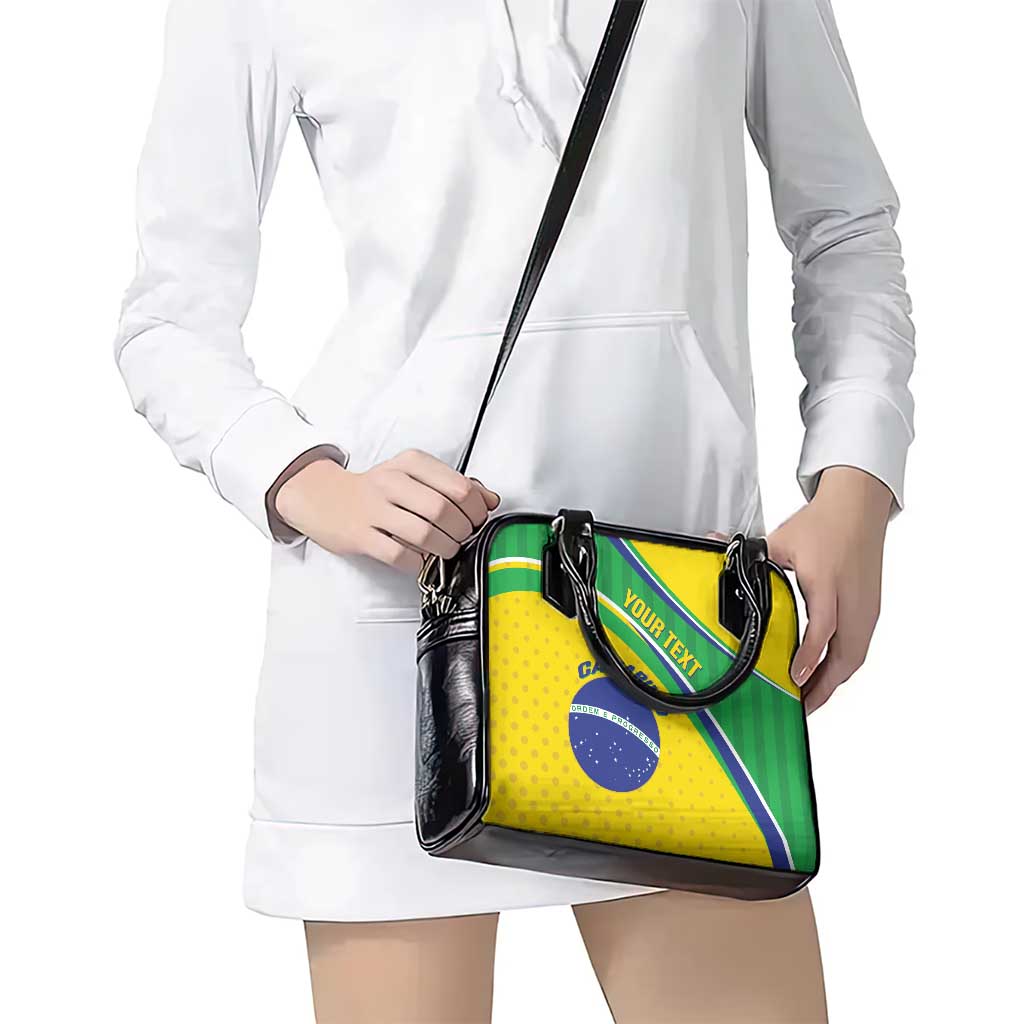 Custom Brazil Football Shoulder Handbag Vamos Canarinho