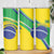 Custom Brazil Football Skinny Tumbler Vamos Canarinho