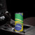 Custom Brazil Football Skinny Tumbler Vamos Canarinho