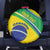 Custom Brazil Football Spare Tire Cover Vamos Canarinho