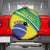 Custom Brazil Football Spare Tire Cover Vamos Canarinho