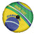 Custom Brazil Football Spare Tire Cover Vamos Canarinho