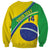 Custom Brazil Football Sweatshirt Vamos Canarinho