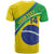 Custom Brazil Football T Shirt Vamos Canarinho