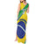 Custom Brazil Football Tank Maxi Dress Vamos Canarinho