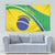 Custom Brazil Football Tapestry Vamos Canarinho