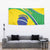 Custom Brazil Football Tapestry Vamos Canarinho