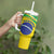 Custom Brazil Football Tumbler With Handle Vamos Canarinho