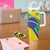 Custom Brazil Football Tumbler With Handle Vamos Canarinho