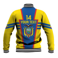 Custom Ecuador Football Baseball Jacket Vamos La Tricolor