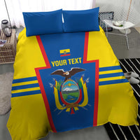 Custom Ecuador Football Bedding Set Vamos La Tricolor