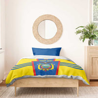Custom Ecuador Football Bedding Set Vamos La Tricolor