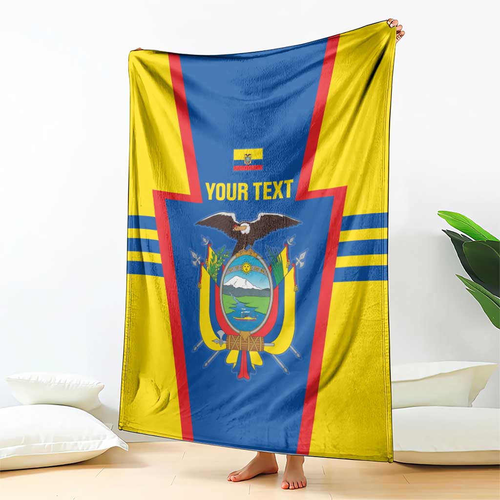 Custom Ecuador Football Blanket Vamos La Tricolor