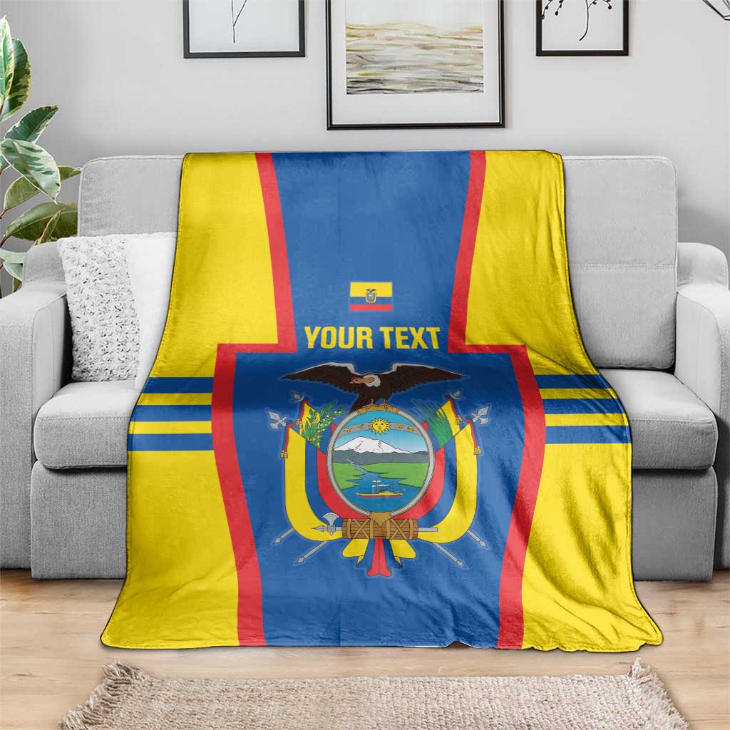 Custom Ecuador Football Blanket Vamos La Tricolor