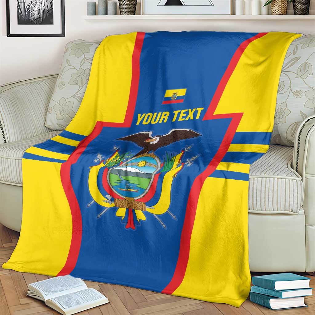 Custom Ecuador Football Blanket Vamos La Tricolor
