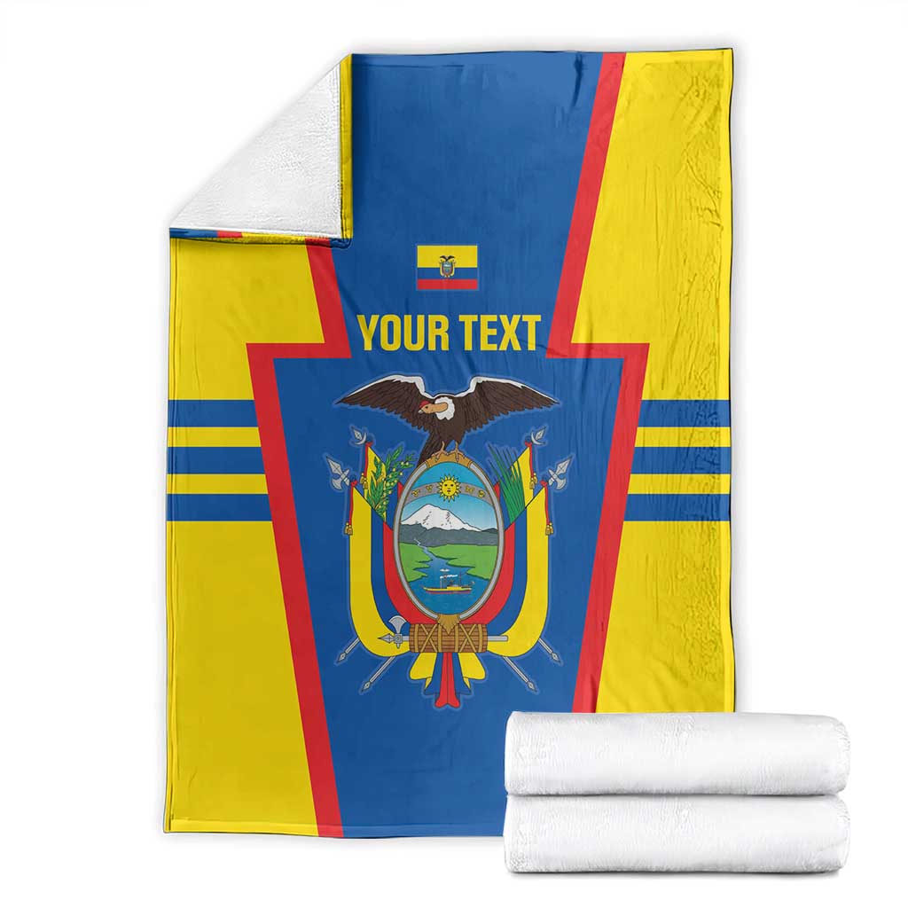 Custom Ecuador Football Blanket Vamos La Tricolor