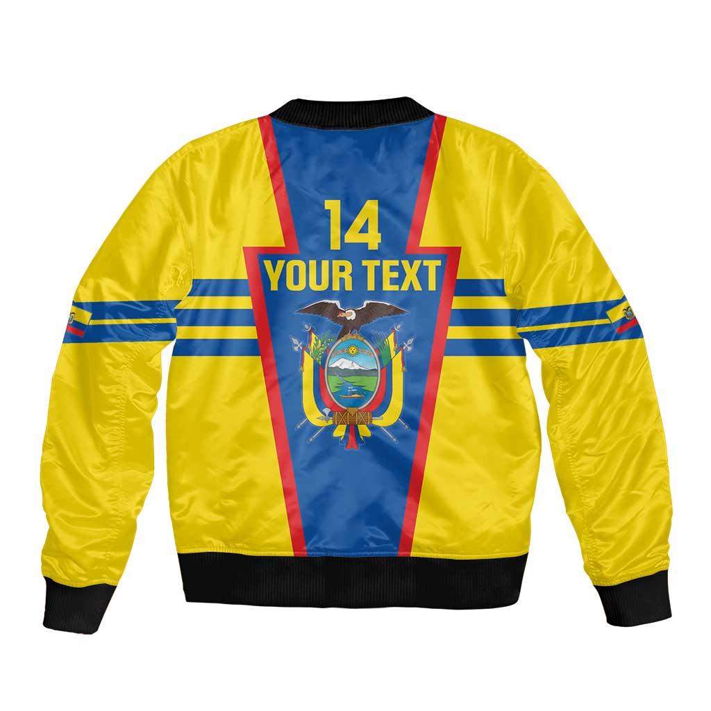 Custom Ecuador Football Bomber Jacket Vamos La Tricolor