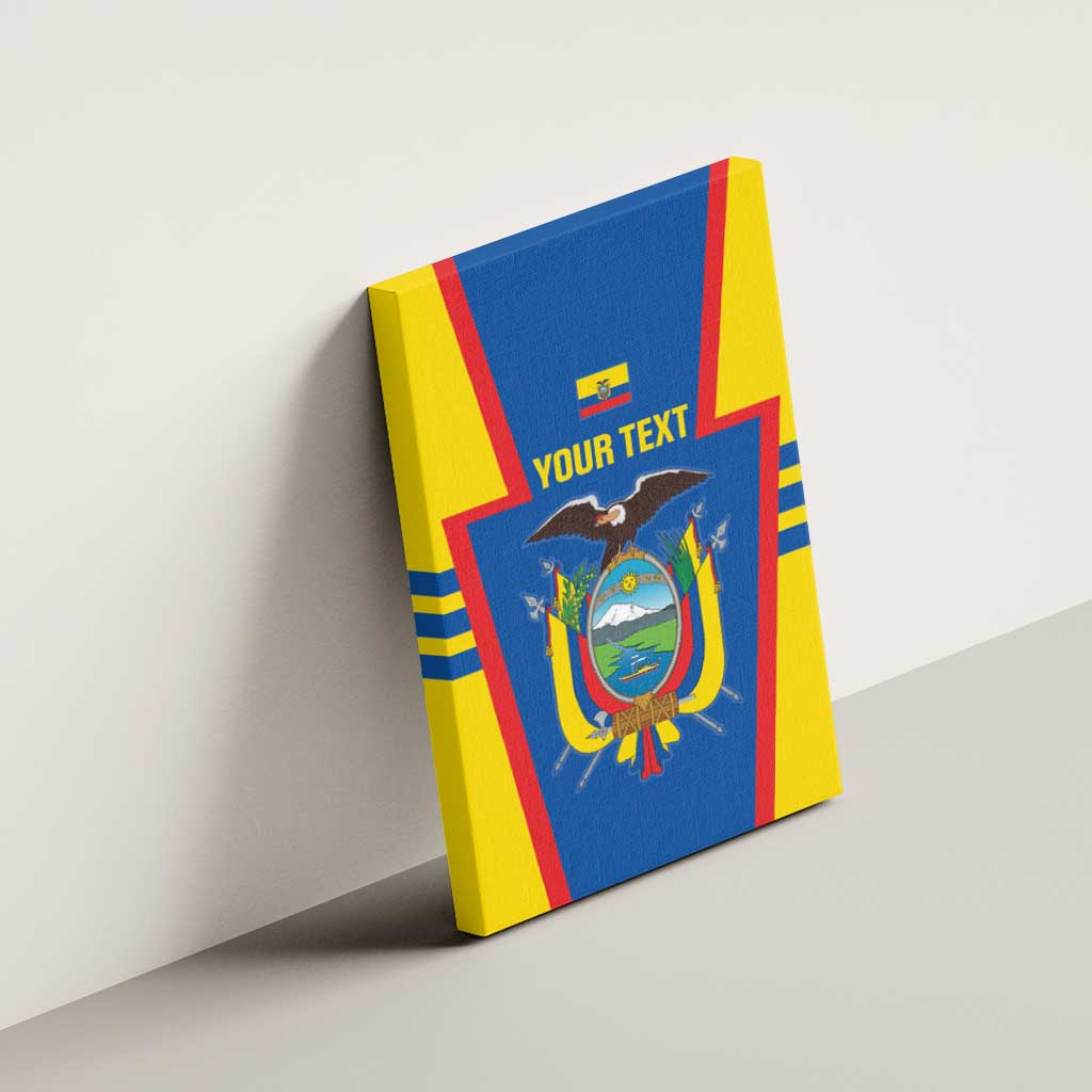 Custom Ecuador Football Canvas Wall Art Vamos La Tricolor