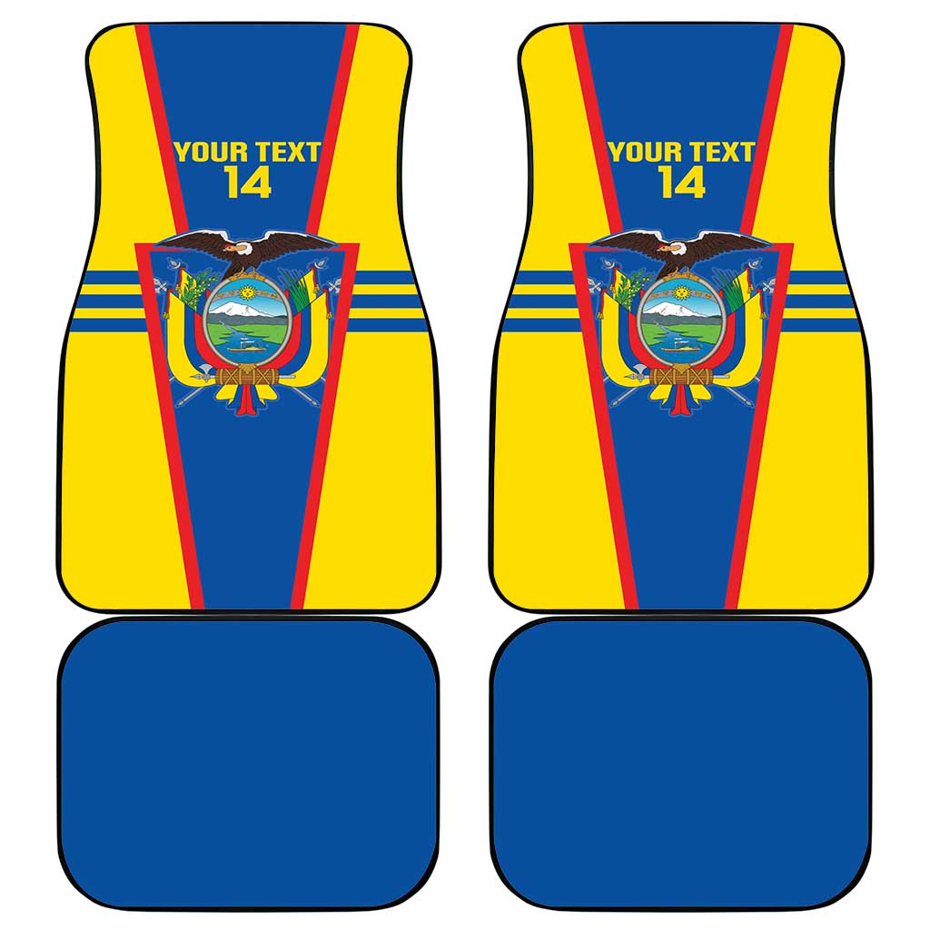 Custom Ecuador Football Car Mats Vamos La Tricolor
