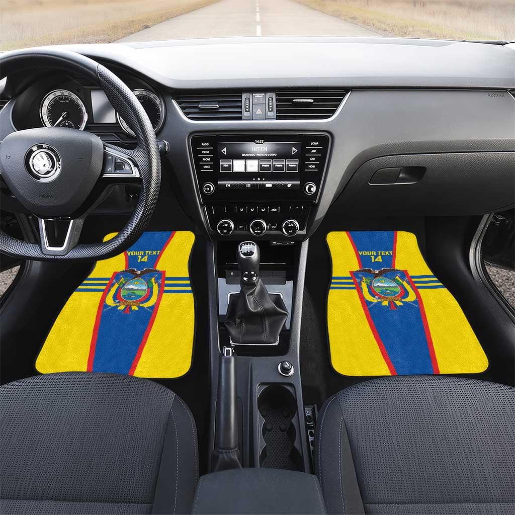 Custom Ecuador Football Car Mats Vamos La Tricolor