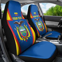 Custom Ecuador Football Car Seat Cover Vamos La Tricolor