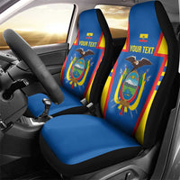 Custom Ecuador Football Car Seat Cover Vamos La Tricolor