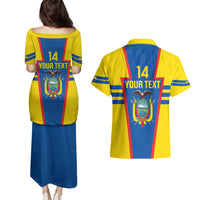 Custom Ecuador Football Couples Matching Puletasi and Hawaiian Shirt Vamos La Tricolor