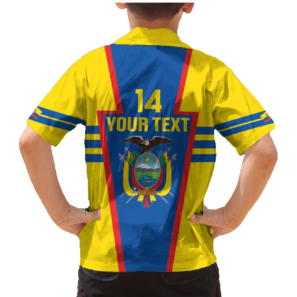 Custom Ecuador Football Family Matching Mermaid Dress and Hawaiian Shirt Vamos La Tricolor
