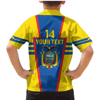 Custom Ecuador Football Family Matching Mermaid Dress and Hawaiian Shirt Vamos La Tricolor