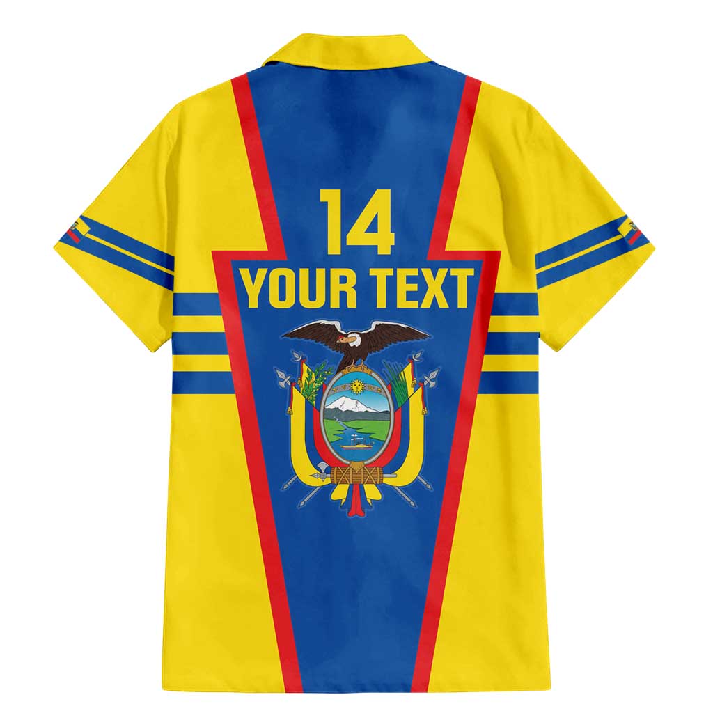 Custom Ecuador Football Family Matching Mermaid Dress and Hawaiian Shirt Vamos La Tricolor