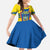 Custom Ecuador Football Family Matching Puletasi and Hawaiian Shirt Vamos La Tricolor