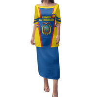 Custom Ecuador Football Family Matching Puletasi and Hawaiian Shirt Vamos La Tricolor