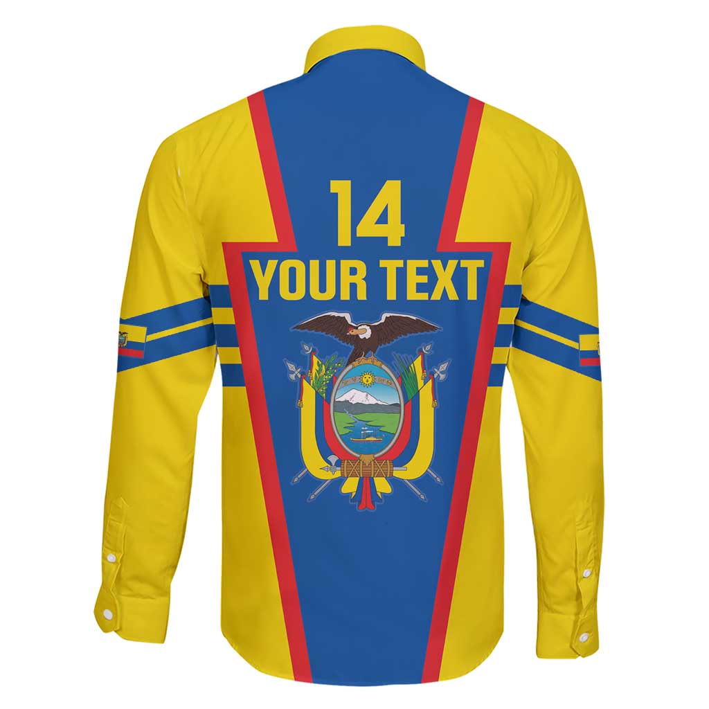 Custom Ecuador Football Family Matching Short Sleeve Bodycon Dress and Hawaiian Shirt Vamos La Tricolor