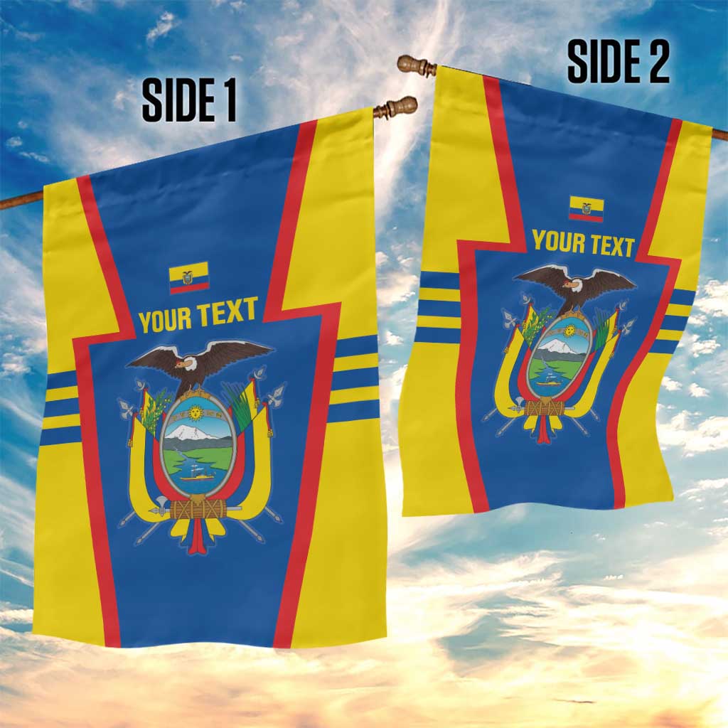 Custom Ecuador Football Garden Flag Vamos La Tricolor