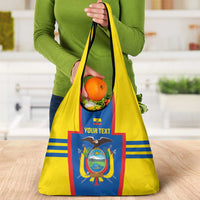 Custom Ecuador Football Grocery Bag Vamos La Tricolor