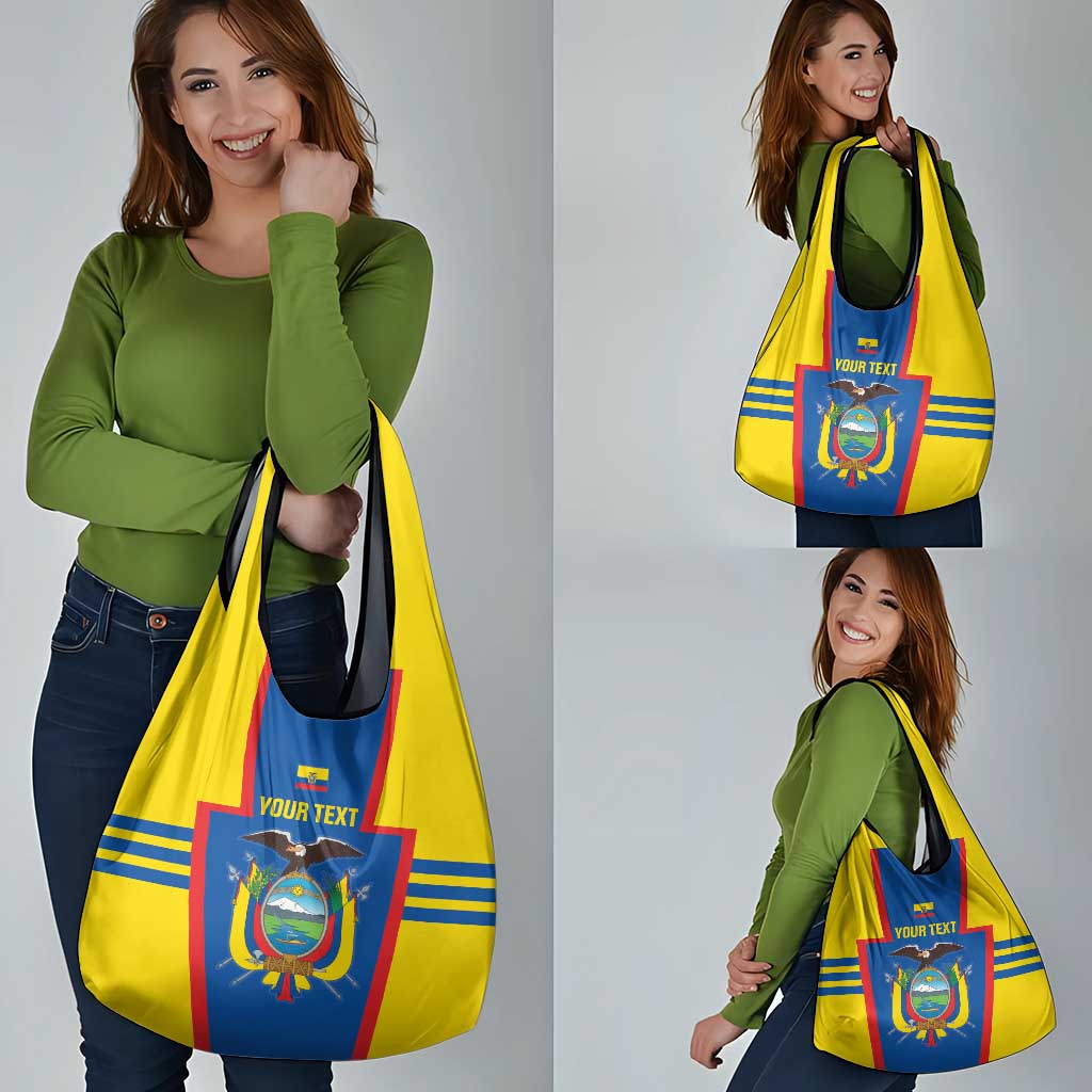 Custom Ecuador Football Grocery Bag Vamos La Tricolor