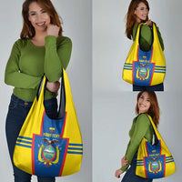 Custom Ecuador Football Grocery Bag Vamos La Tricolor