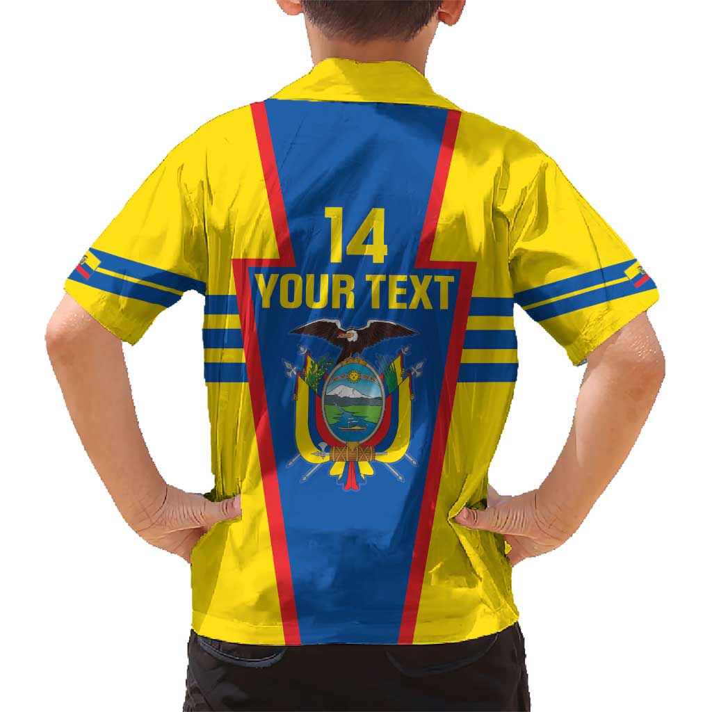Custom Ecuador Football Hawaiian Shirt Vamos La Tricolor