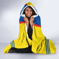 Custom Ecuador Football Hooded Blanket Vamos La Tricolor