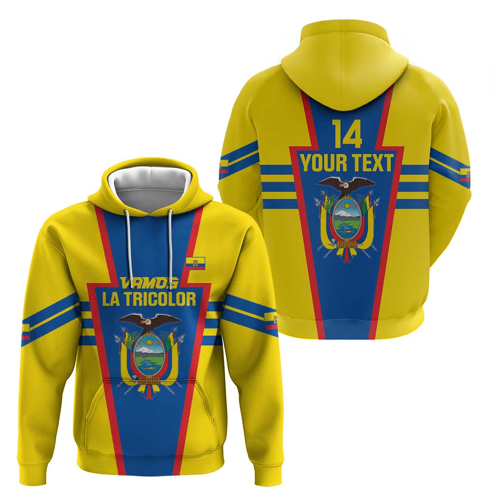 Custom Ecuador Football Hoodie Vamos La Tricolor