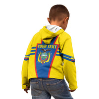 Custom Ecuador Football Kid Hoodie Vamos La Tricolor