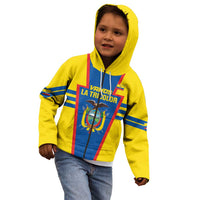 Custom Ecuador Football Kid Hoodie Vamos La Tricolor