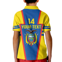 Custom Ecuador Football Kid Polo Shirt Vamos La Tricolor