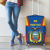 Custom Ecuador Football Luggage Cover Vamos La Tricolor